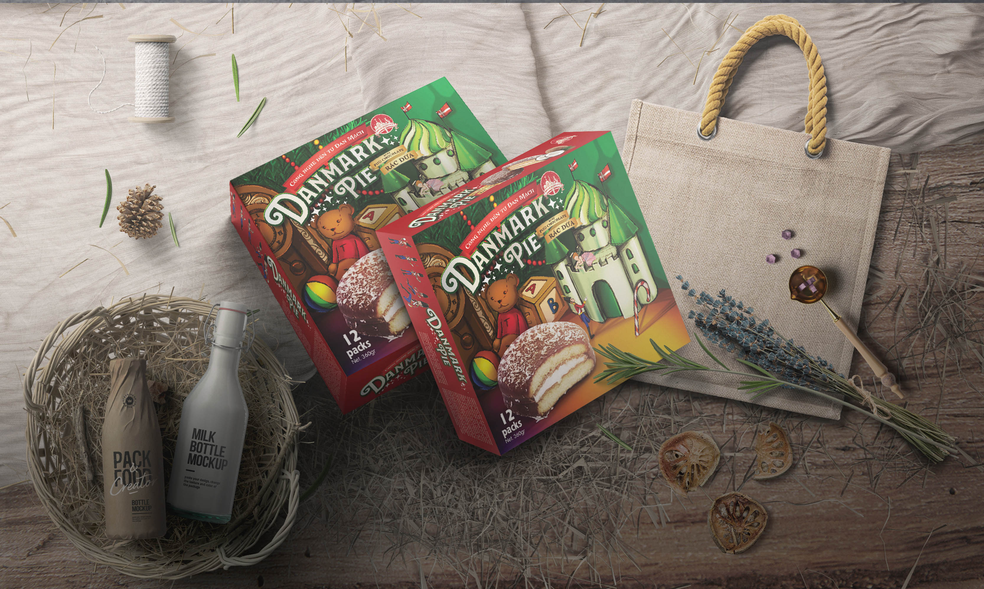 BHI - Thiết kế logo và bao bì sản phẩm thương hiệu Royal Danmark